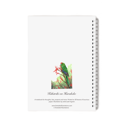 "Kākāriki on Harakeke" Notebook