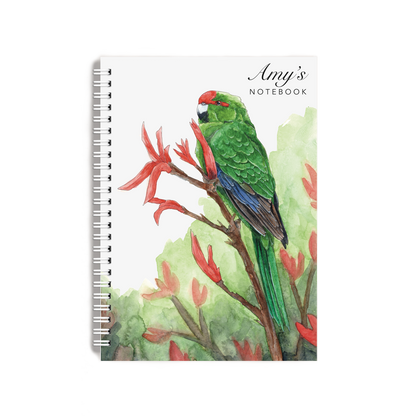 "Kākāriki on Harakeke" Notebook