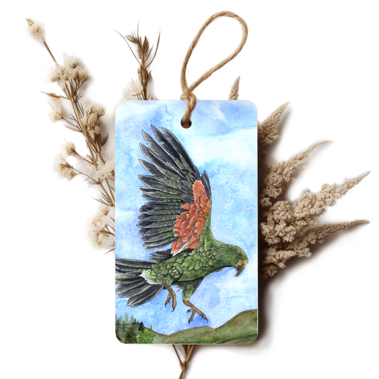 "Kea of the Alps" Gift Tag