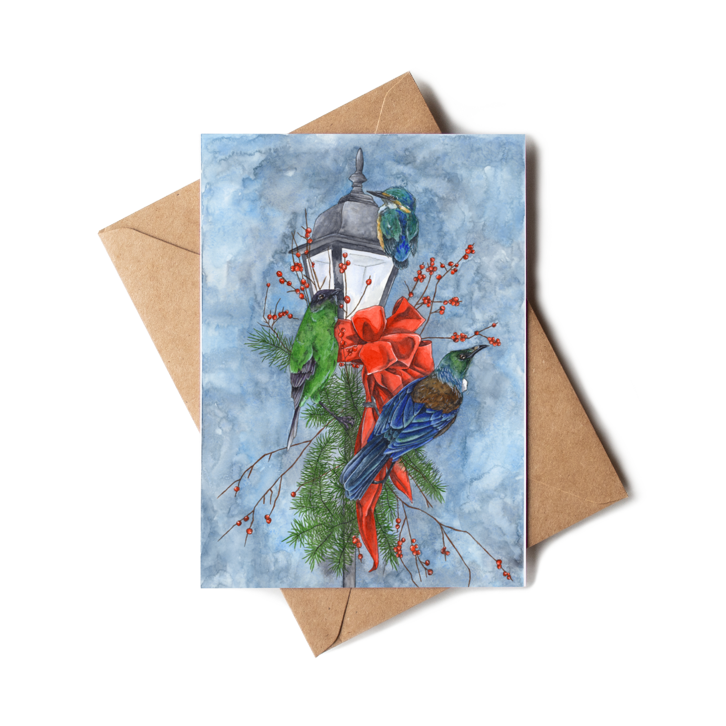"Kiwi Christmas" Greeting Card