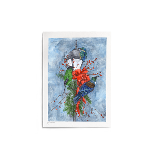 "Kiwi Christmas" Print