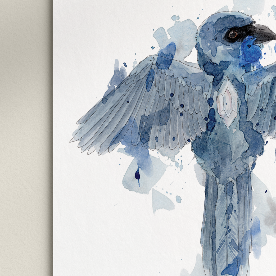 "Kokako Diamond" Print