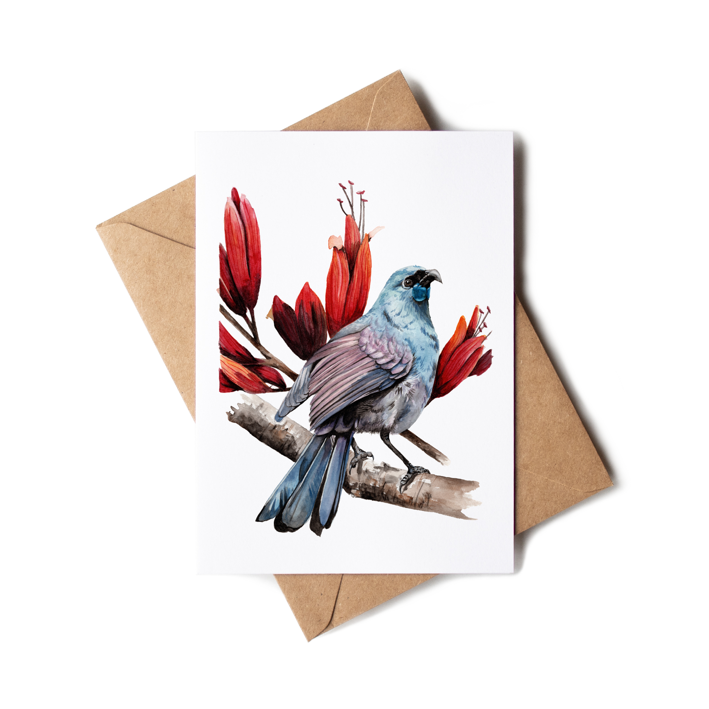 "Kōkako & Harakeke" Greeting Card