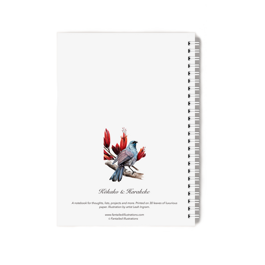 "Kōkako & Harakeke" Notebook