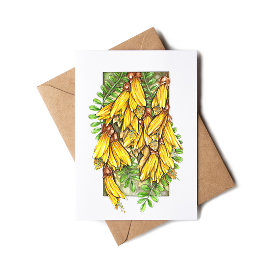 "Kōwhai" Greeting Card