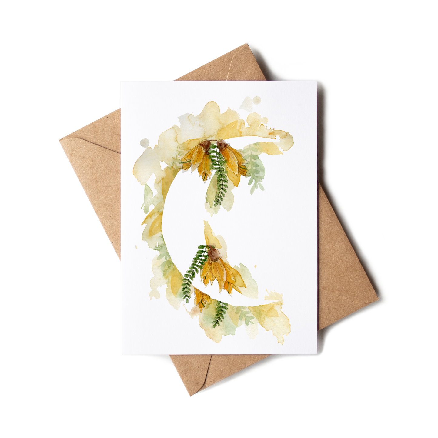 "Kōwhai Moon" Greeting Card