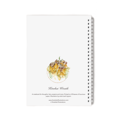 "Kōwhai Wreath" Notebook
