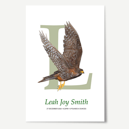 L Letter Custom Print