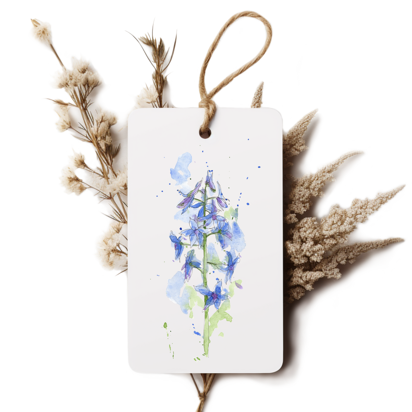 "Larkspur" Gift Tag