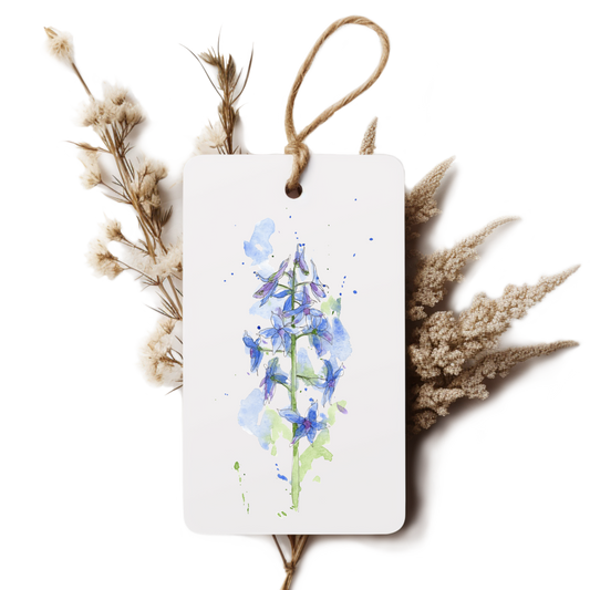 "Larkspur" Gift Tag