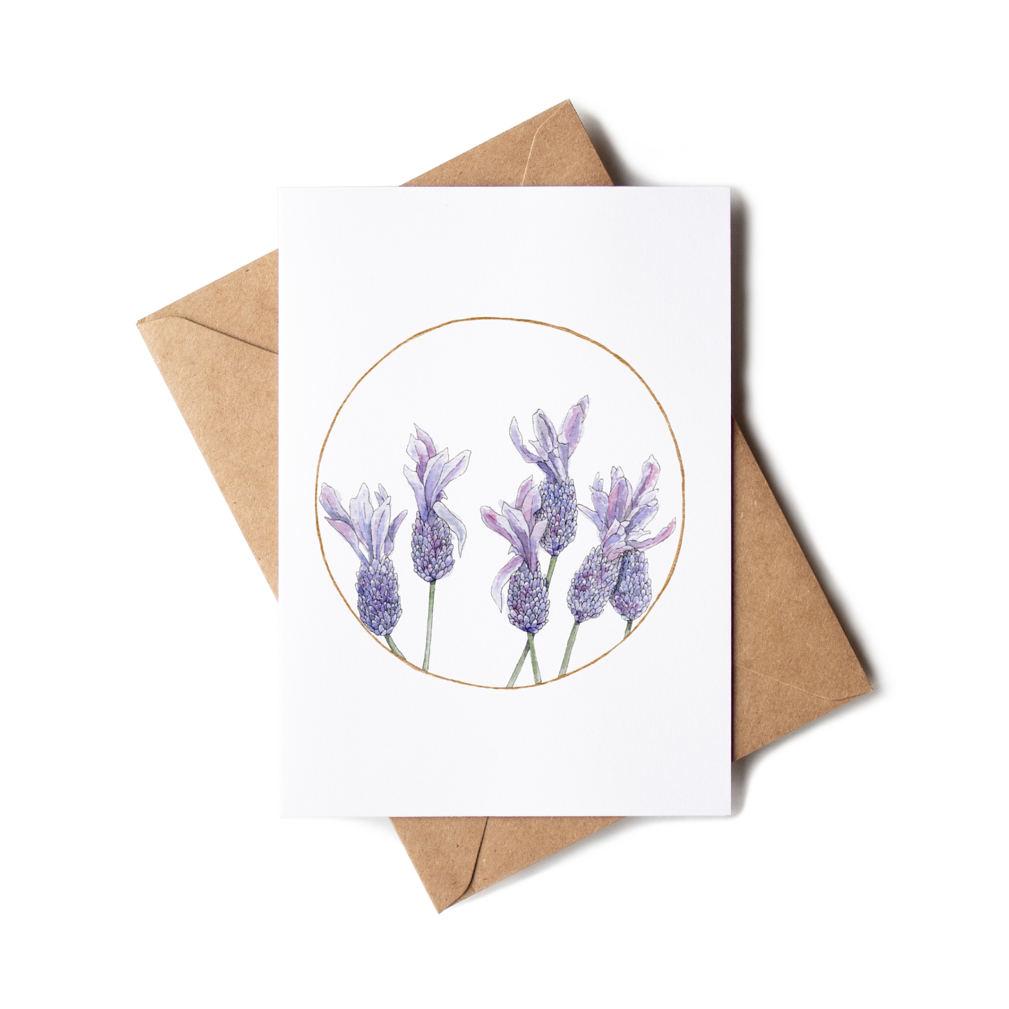 "Lavender Circle" Greeting Card