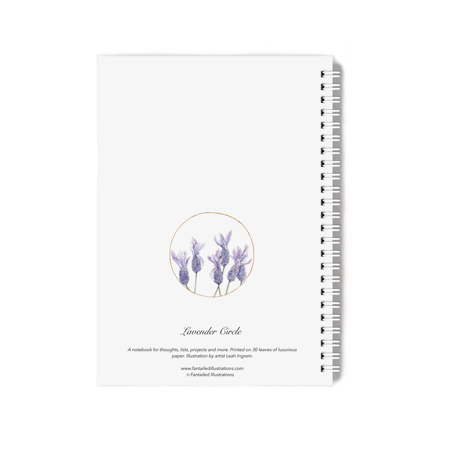 "Lavender Circle" Notebook