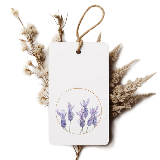 "Lavender Circle" Gift Tag