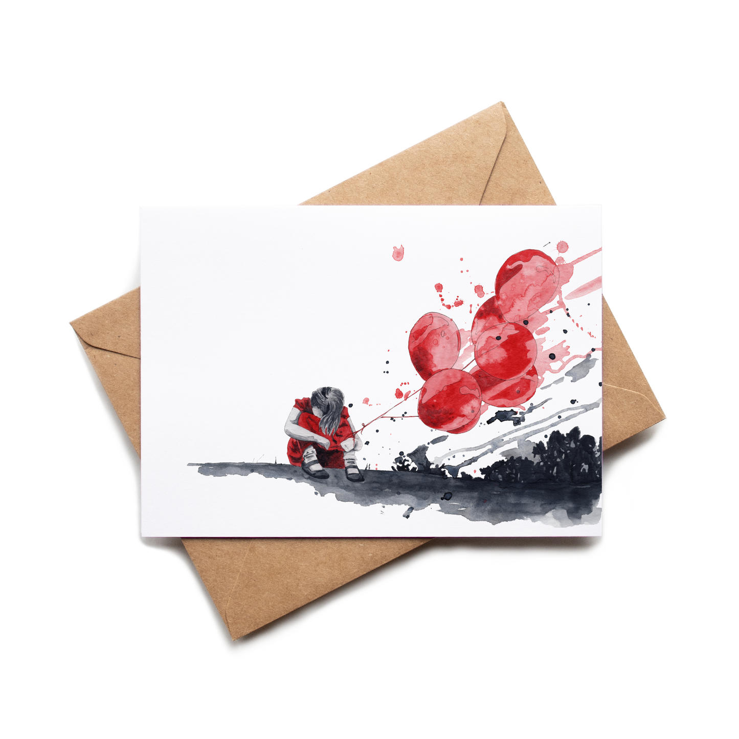 "Learning to let go" Greeting Card