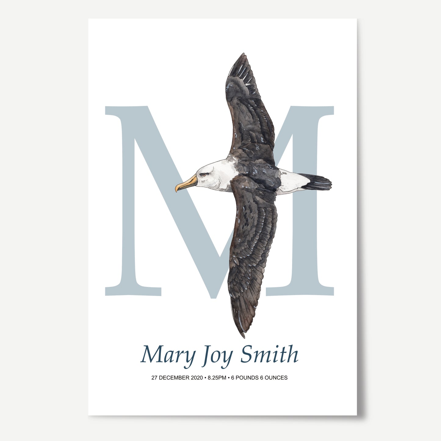 M Letter Custom Print