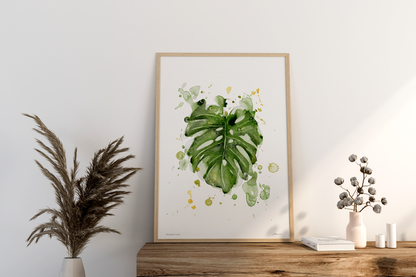 "Monstera Leaf" Print