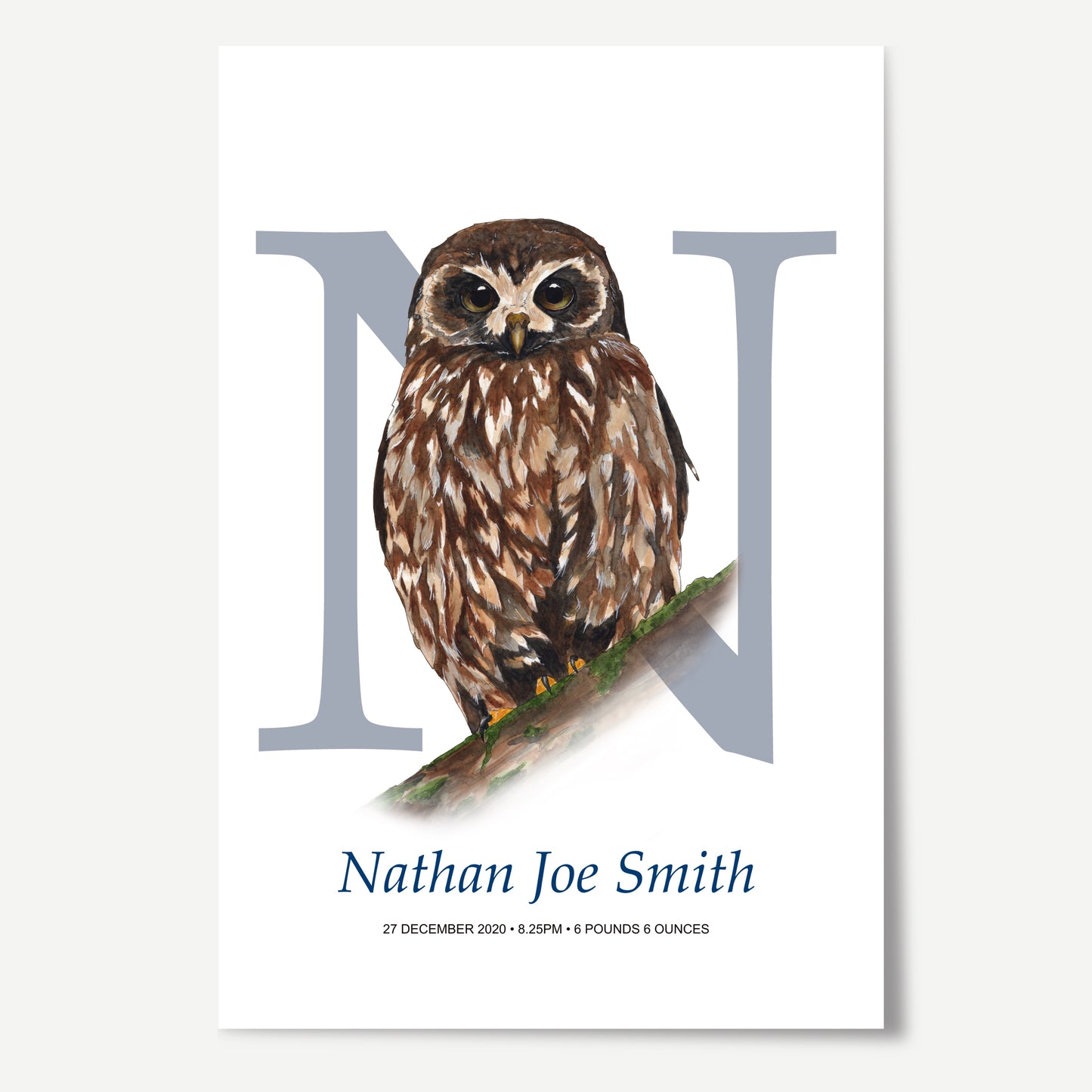 N Letter Custom Print