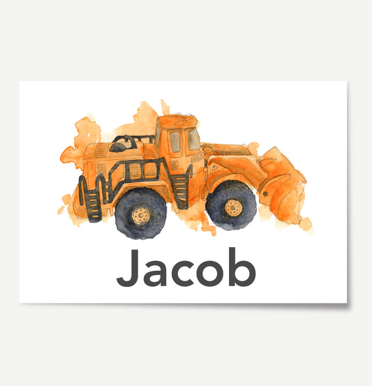 Front Loader Custom Print