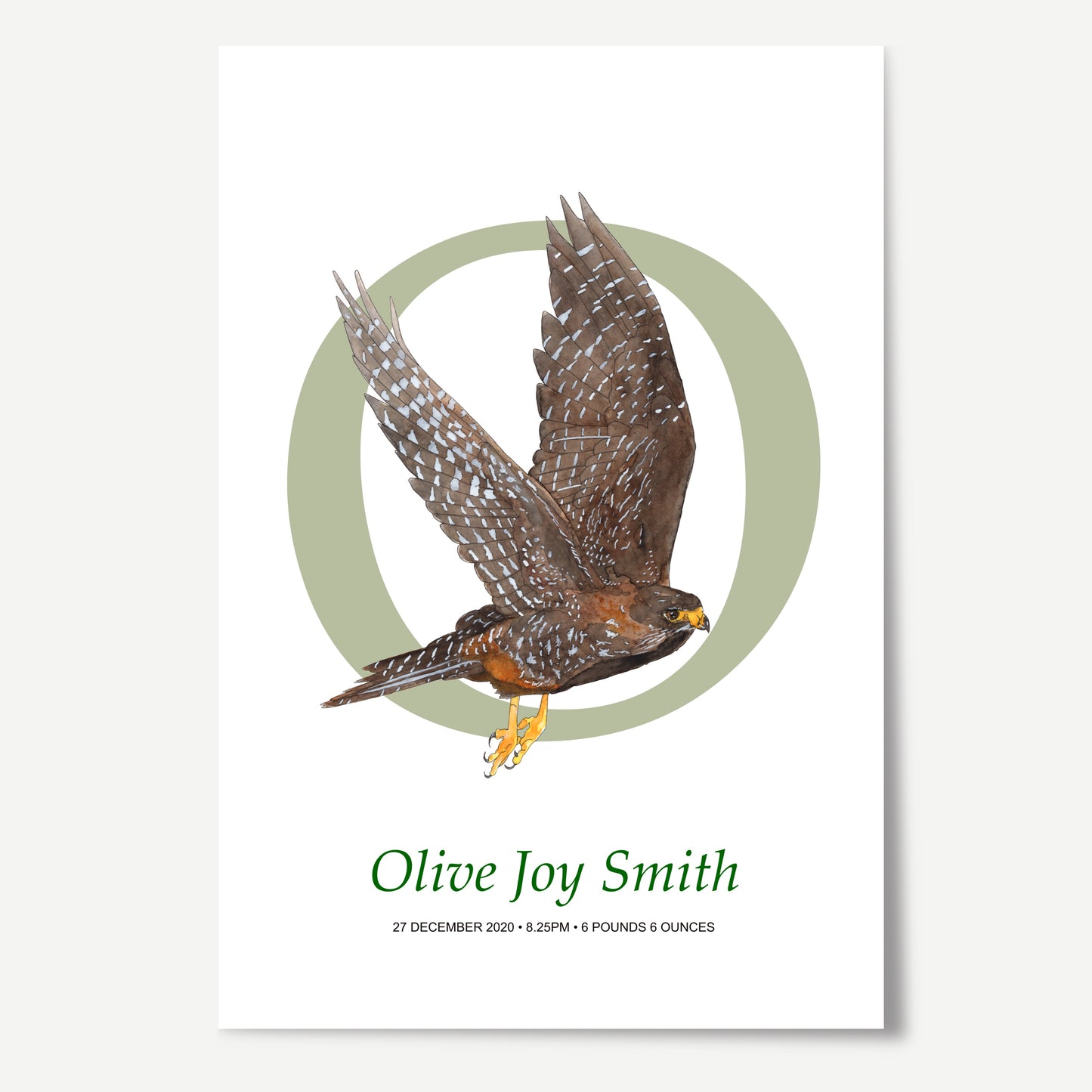 O Letter Custom Print