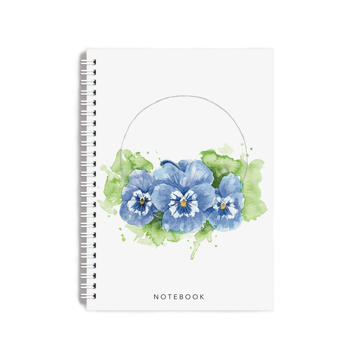 "Pansy Wreath" Notebook