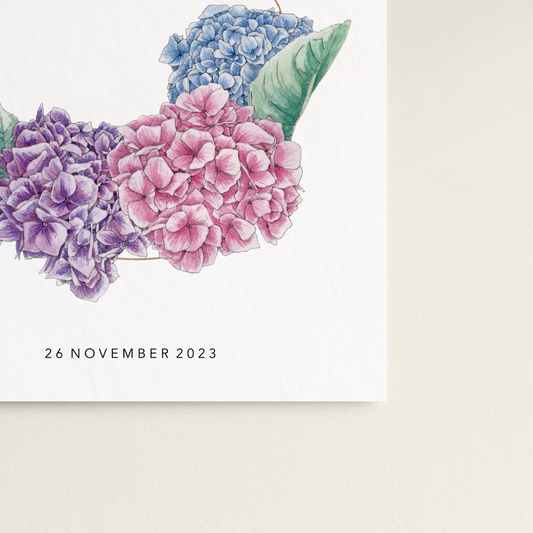 Floral design with 'Ashley' and 'Jane Boone' text on a white background