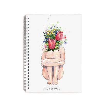 "Sitting With The Colours Of Grief" Notebook
