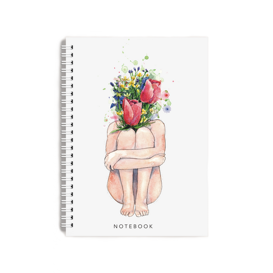 "Sitting With The Colours Of Grief" Notebook