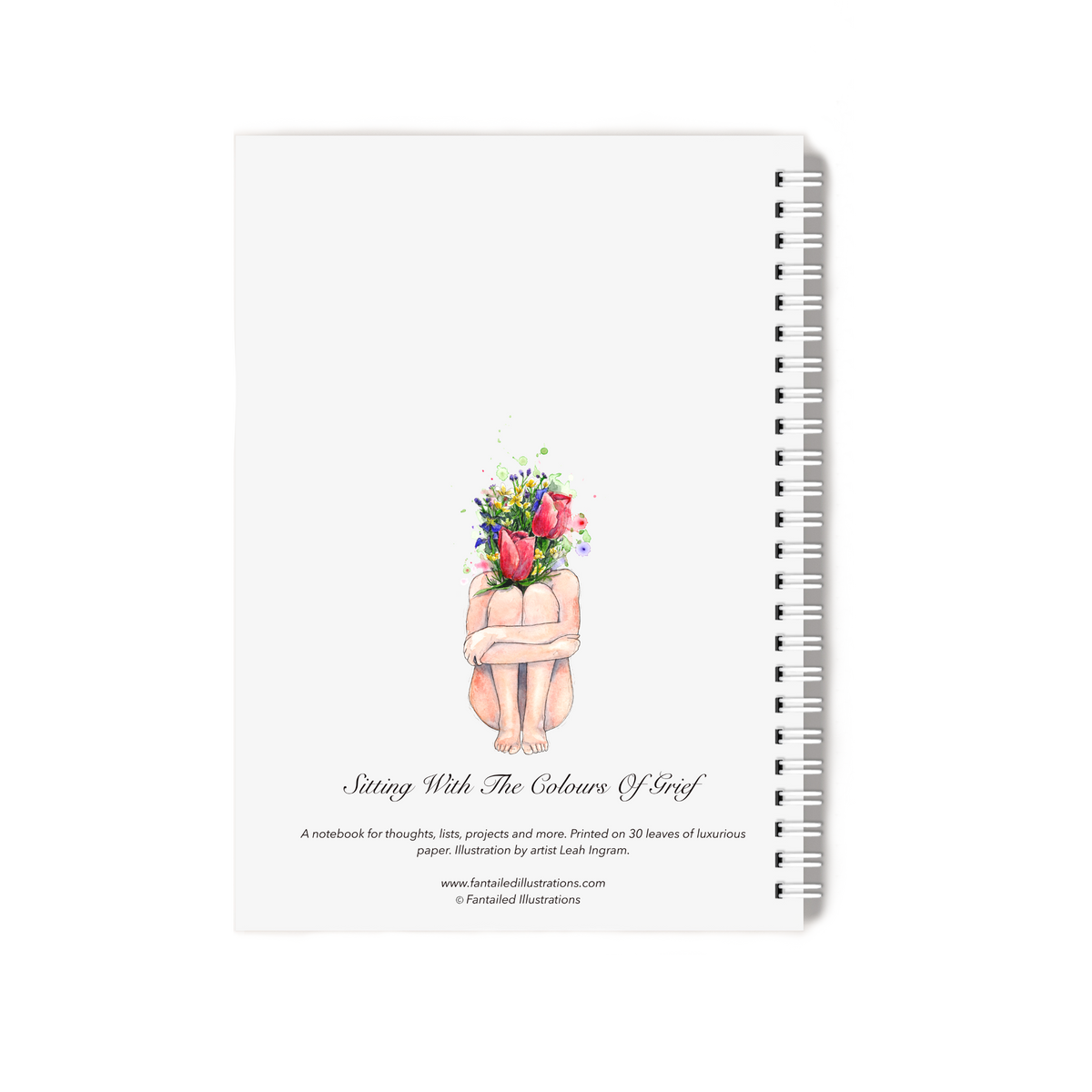 "Sitting With The Colours Of Grief" Notebook