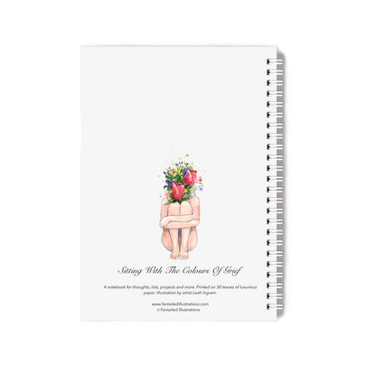 "Sitting With The Colours Of Grief" Notebook