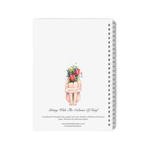 "Sitting With The Colours Of Grief" Notebook