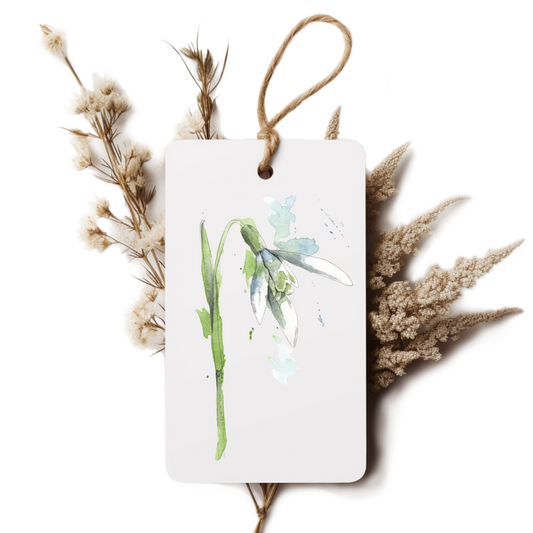 "Snowdrop" Gift Tag