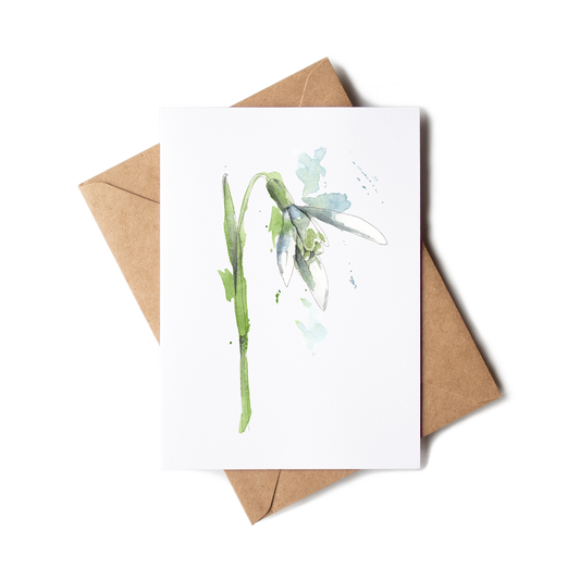 "Snowdrop" Greeting Card