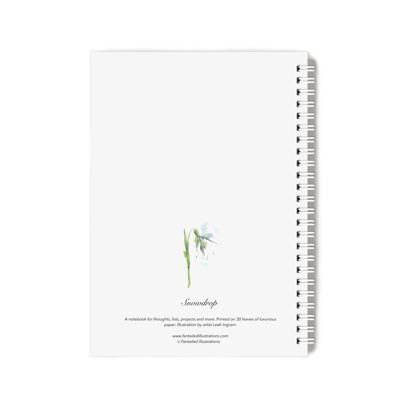 "Snowdrop" Notebook