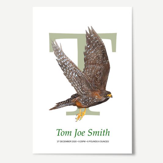 T Letter Custom Print