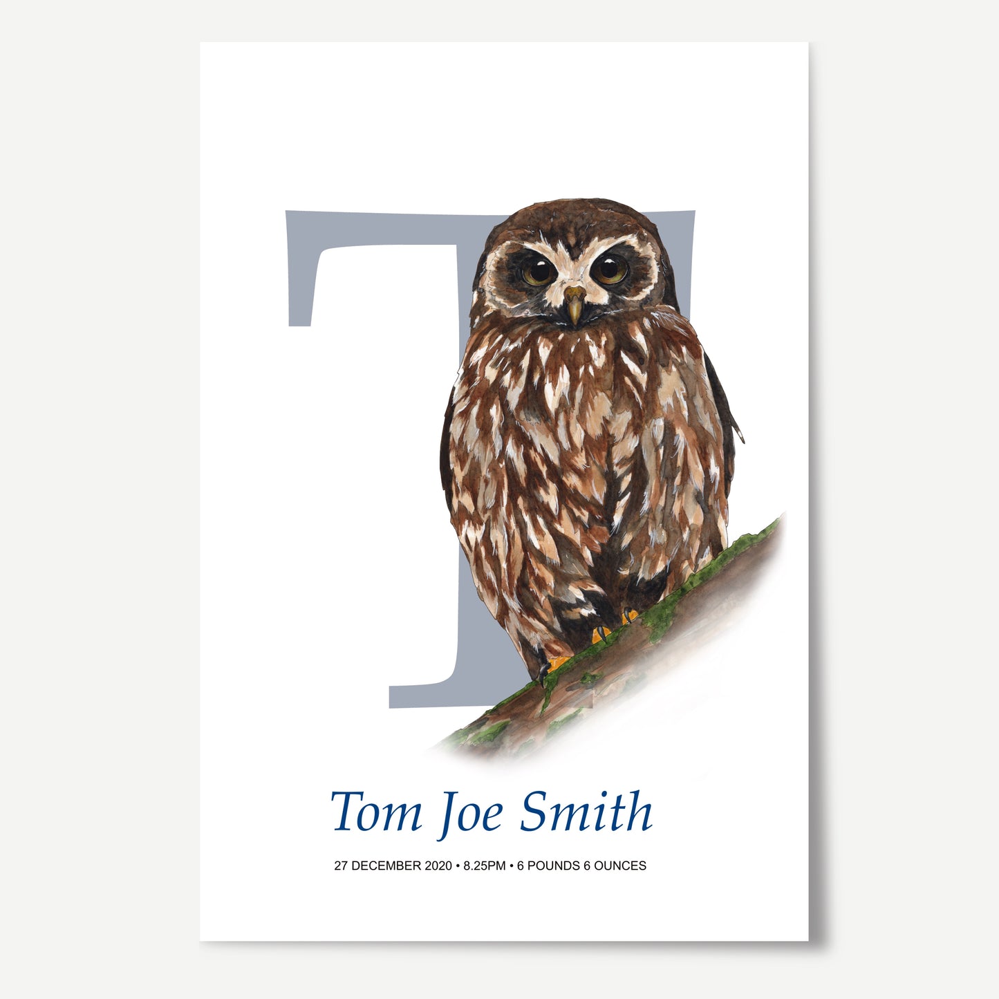 T Letter Custom Print