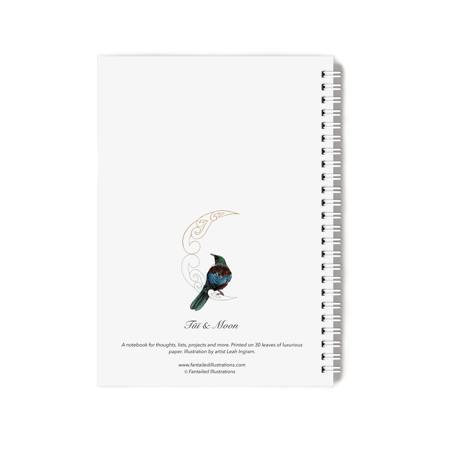 "Tūī & Moon" Notebook
