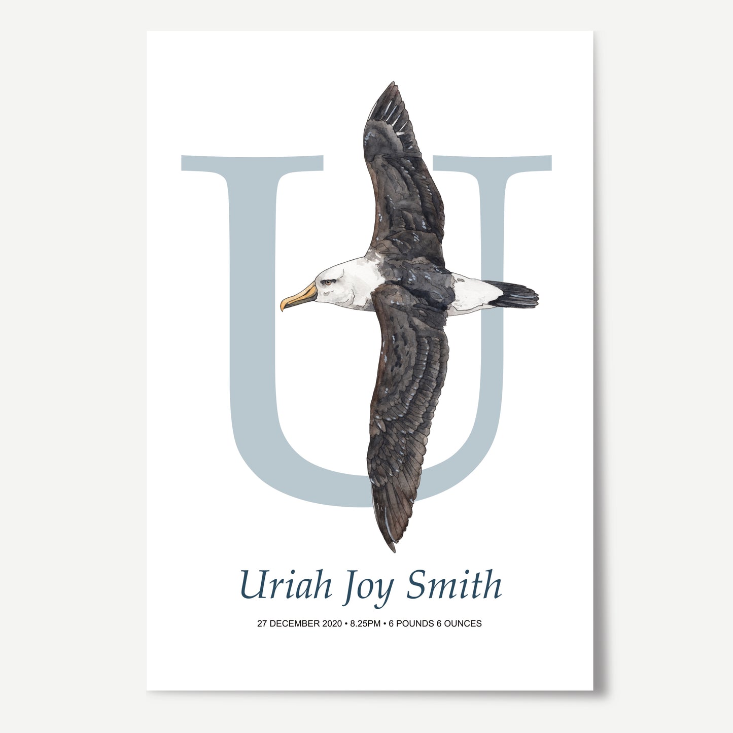 U Letter Custom Print
