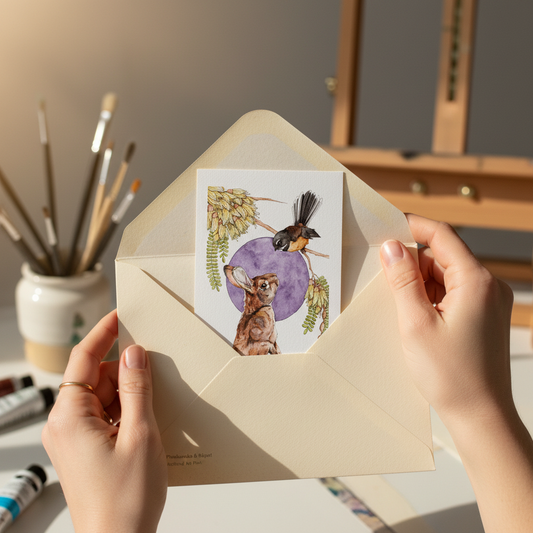 Unboxing Piwakawaka Rapeti print