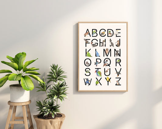 New Zealand Birds ABC Print