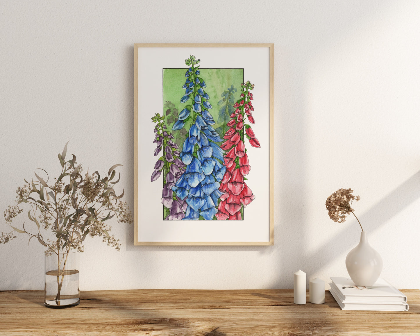 Foxgloves Print