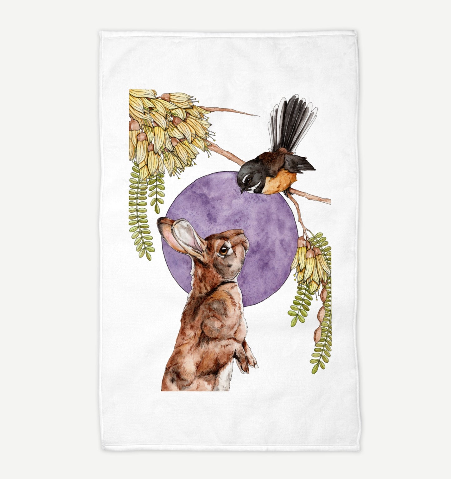 Pīwakawaka & Rāpeti Tea Towel