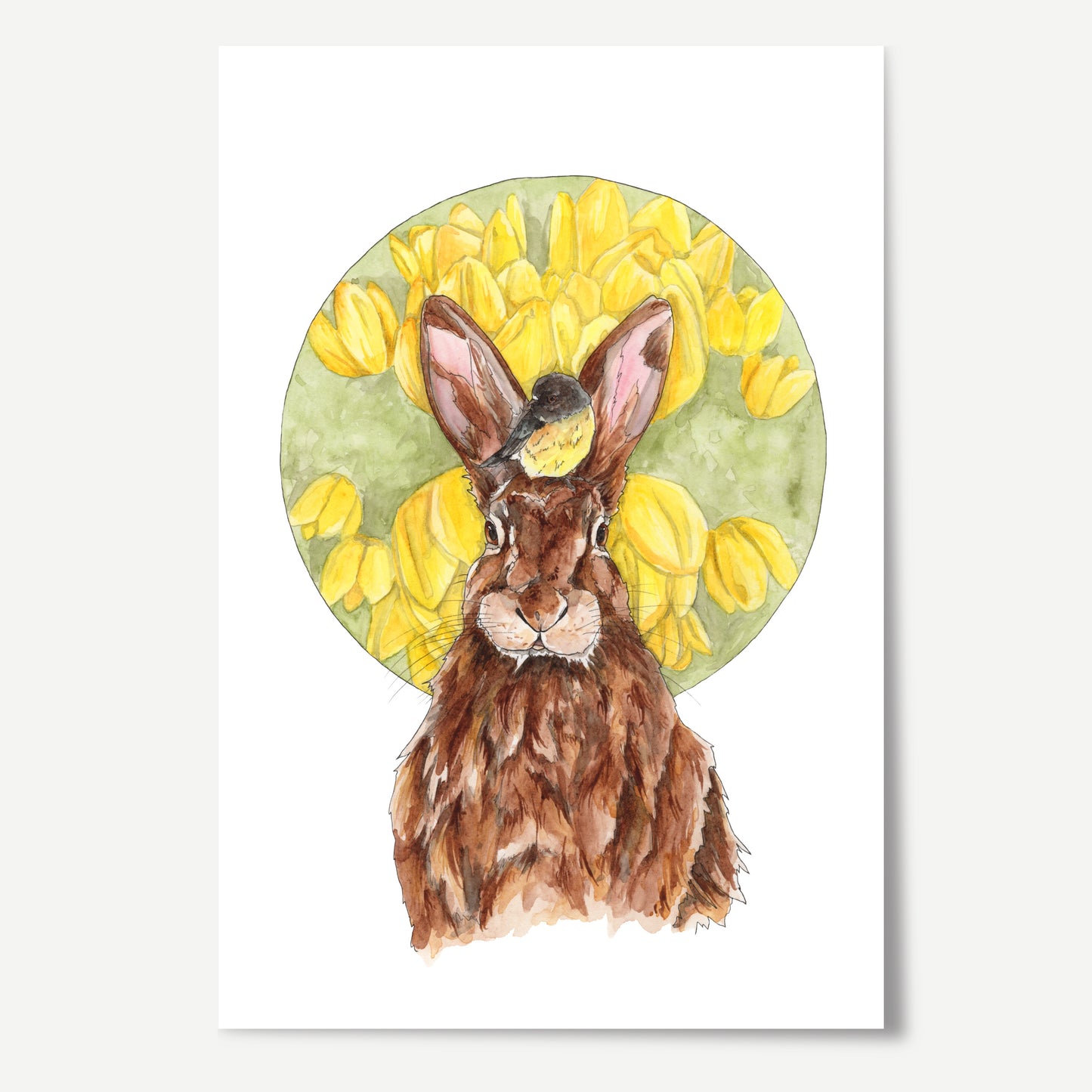 Tomtit & Rabbit Print