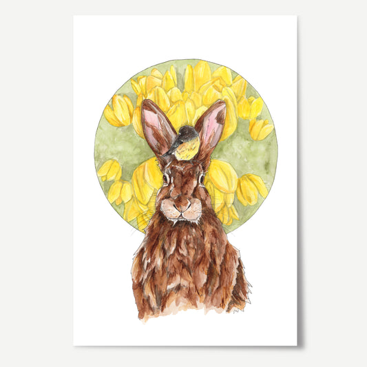 Tomtit & Rabbit Print