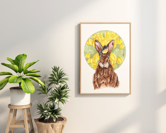 Tomtit & Rabbit Print
