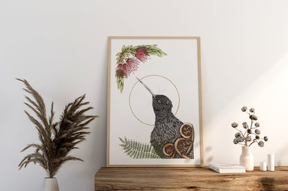 Christmas Kiwi Print